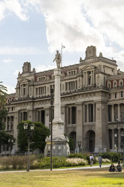 Bela Vista Para Antigo Edifício Histórico Suprema Corte Buenos Aires — Fotografia de Stock