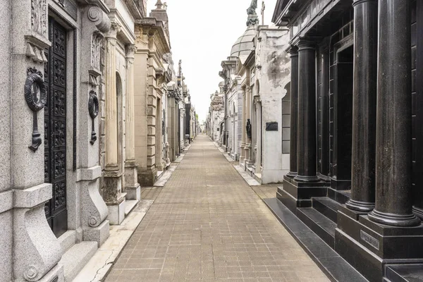 View Tombs Catacombs Recoleta Cemetery Buenos Aires Argentina — Stock Photo, Image