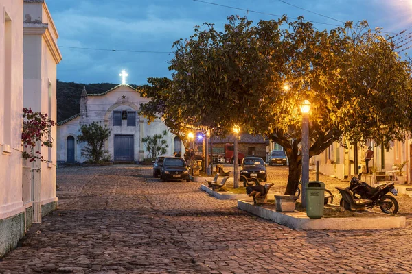 Stadskyrka Och Koloniala Byggnader Historiska Centrum Liten Chapada Diamantina Bahia — Stockfoto