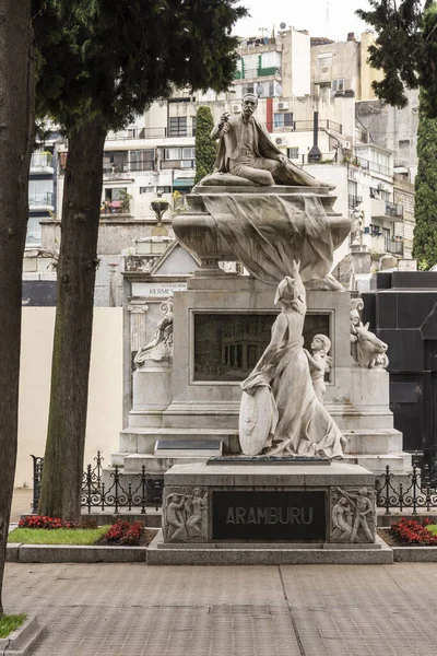 Vue Sur Les Tombes Les Catacombes Cimetière Recoleta Buenos Aires — Photo