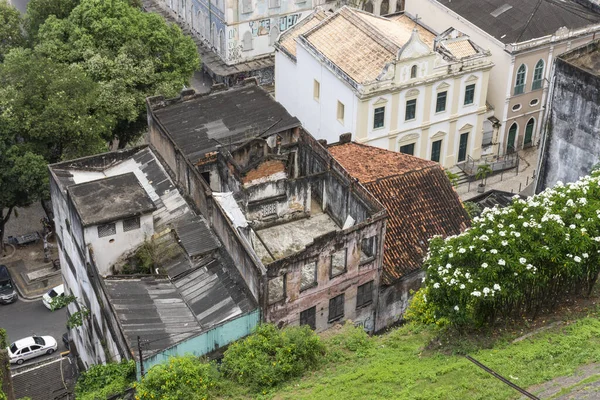 Casas Antigas Centro Histórico Salvador Bahia Brasil — Fotografia de Stock
