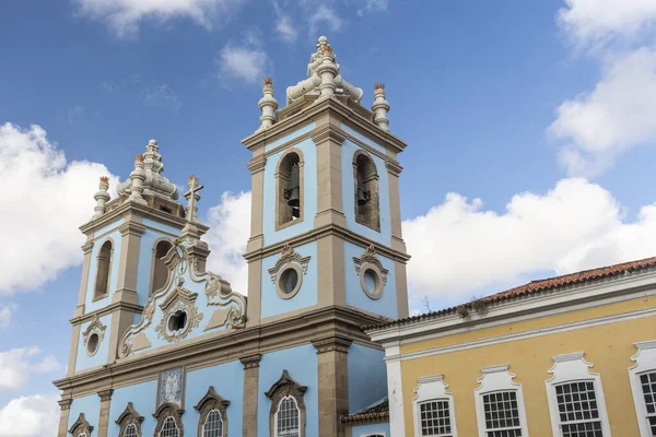 아름다운 살바도르 바히아 브라질의 역사적 중심에 식민지 시대의 교회와 건물들 — 스톡 사진