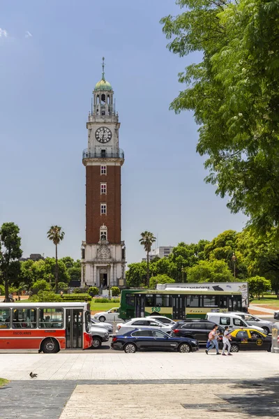 Bela Vista Para Edifício Antiga Torre Arquitetura Histórica Retiro Buenos — Fotografia de Stock