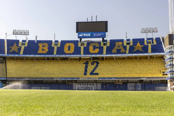 Interiér Fotbalového Stadionu Bombonera Boca Juniors Oblasti Boca Buenos Aires — Stock fotografie