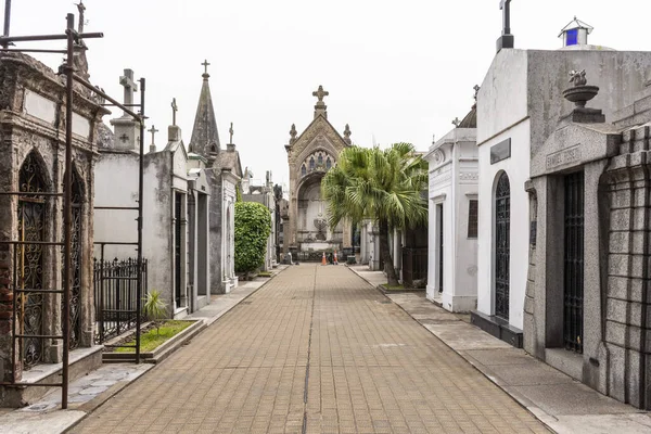 Blick Auf Gräber Und Katakomben Auf Dem Friedhof Von Recoleta — Stockfoto