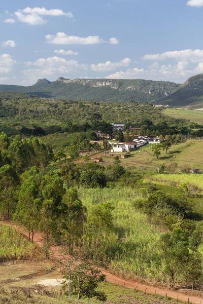Bellissimo Paesaggio Piantagioni Montagne Sulla Campagna Chapada Diamantina Bahia Brasile — Foto Stock