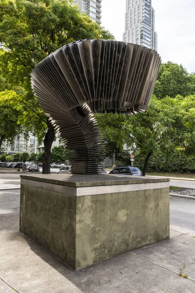 View Metal Tango Monument Puerto Madero District Buenos Aires Argentina — Stock Photo, Image