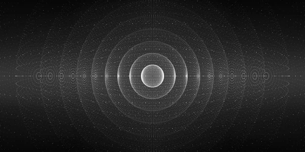 Vector interstellära rymden bakgrund. Kosmiska galaxy illustration. Bakgrund med nebula, stardust och ljusa lysande stjärnor. Vektorillustration för terminsuppsatser, konstverk, broschyrer, affischer. — Stock vektor