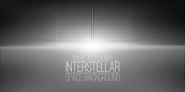 Vector interstellar space background.Cosmic galaxy illustration.Background with nebula, stardust and bright shining stars.Vector Illustration for party flyers, artwork, brochures, posters . — стоковый вектор