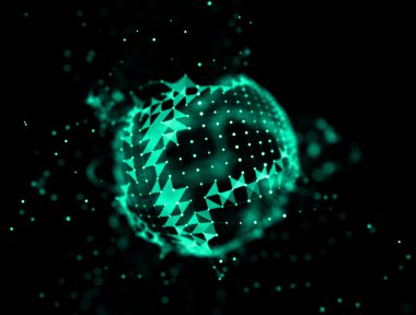 abstact mavi arka plan ateş. Patlama renk 3d çizim