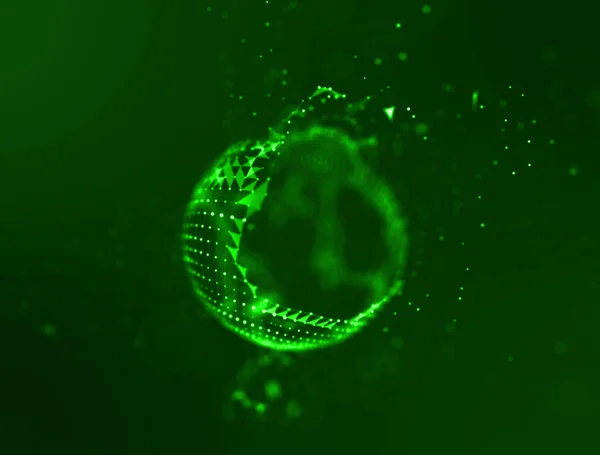 Огонь воздерживаться зеленый фон. 3D иллюстрация взрывного цвета — стоковое фото