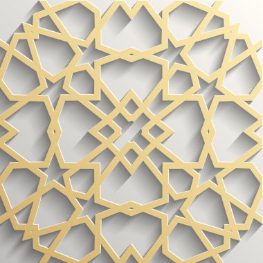 Arka plan ile İslam tarzı 3d seamless modeli