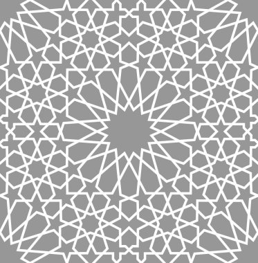 Arka plan ile seamless modeli İslam tarzı