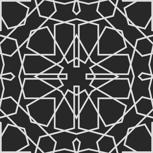 Hintergrund mit nahtlosem Muster im islamischen Stil — Stockvektor
