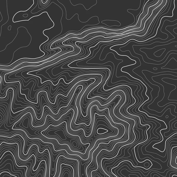 Mapa topográfico de fundo com espaço para cópia. Linha topografia mapa contorno fundo, grade geográfica ilustração vetor abstrato. Trilha de caminhadas de montanha sobre o terreno . — Vetor de Stock