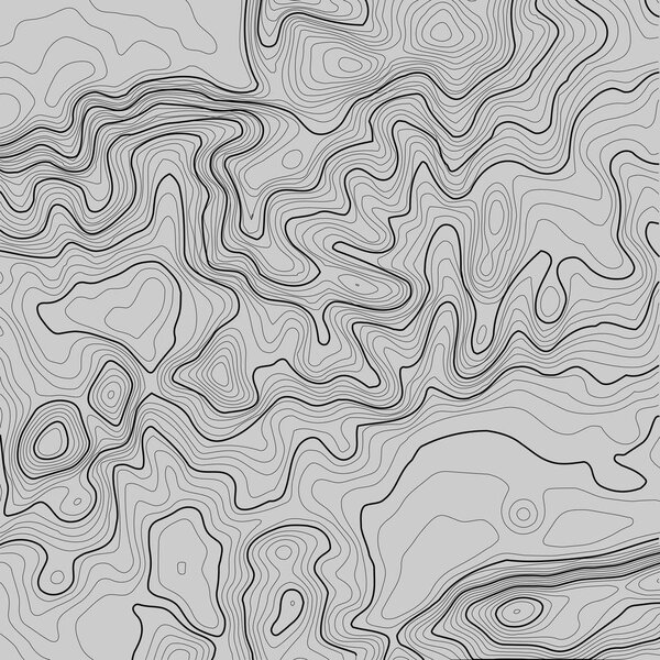 Topographic map background with space for copy . Line topography map contour background , geographic grid abstract vector illustration . Mountain hiking trail over terrain .