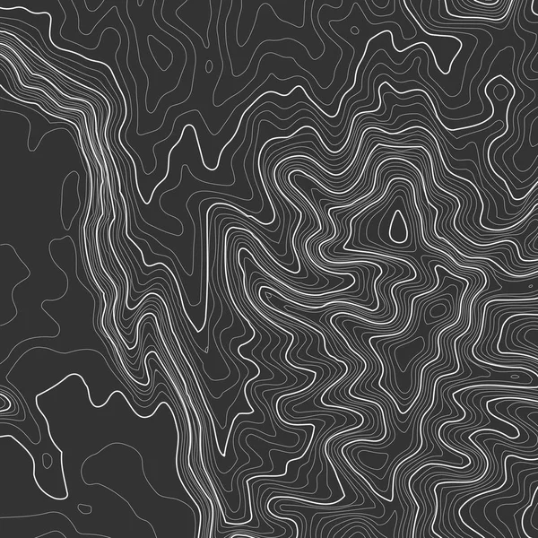 Topográfiai térkép háttér helyet másolni. Vonaltopográfia térkép kontúr háttér, földrajzi rács elvont vektor illusztráció. Hegyi túraútvonal terepen . — Stock Vector