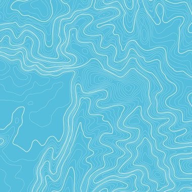 Kopyalamak için alanı olan topografik harita arkaplanı. Çizgi topoğrafya haritası arka plan, coğrafi ızgara soyut vektör çizimi. Arazi üzerinde dağ yürüyüşü patikası .