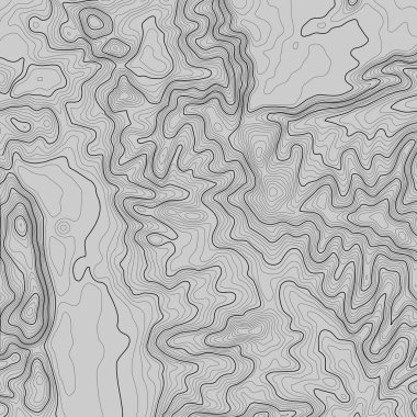 Kopyalamak için alanı olan topografik harita arkaplanı. Çizgi topoğrafya haritası arka plan, coğrafi ızgara soyut vektör çizimi. Arazi üzerinde dağ yürüyüşü patikası .