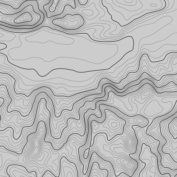 Fond de carte topographique avec espace pour la copie. Ligne topographie carte contour arrière-plan, grille géographique illustration vectorielle abstraite. Sentier de randonnée en montagne sur terrain . — Image vectorielle