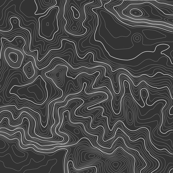 Topographic map background with space for copy . Line topography map contour background , geographic grid abstract vector illustration . Mountain hiking trail over terrain .