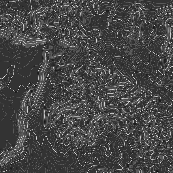 Topografische kaart achtergrond met ruimte voor kopie. Lijntopografie kaartcontourachtergrond, geografisch raster abstracte vectorillustratie. Bergwandelpad over terrein . — Stockvector