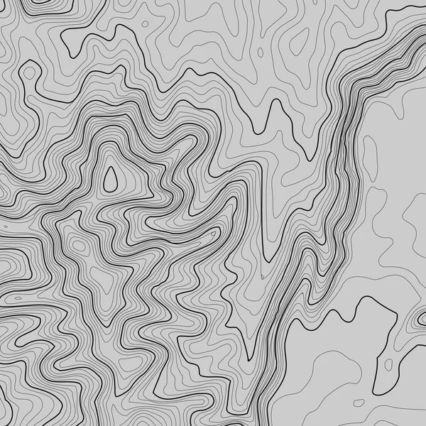 Kopyalamak için alanı olan topografik harita arkaplanı. Çizgi topoğrafya haritası arka plan, coğrafi ızgara soyut vektör çizimi. Arazi üzerinde dağ yürüyüşü patikası .