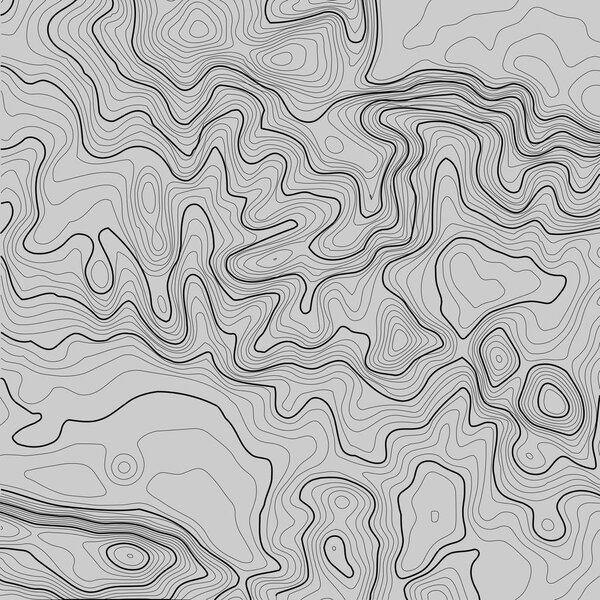 Topographic map background with space for copy . Line topography map contour background , geographic grid abstract vector illustration . Mountain hiking trail over terrain .