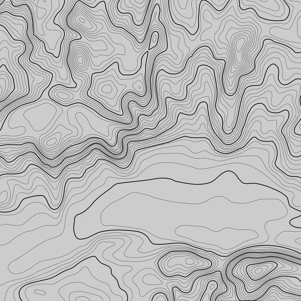 Kopyalamak için alanı olan topografik harita arkaplanı. Çizgi topoğrafya haritası arka plan, coğrafi ızgara soyut vektör çizimi. Arazi üzerinde dağ yürüyüşü patikası .