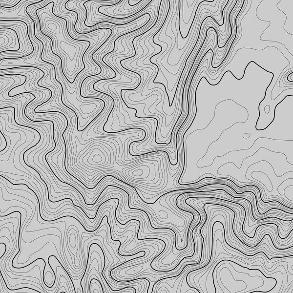 Topografische kaart achtergrond met ruimte voor kopie. Lijntopografie kaartcontourachtergrond, geografisch raster abstracte vectorillustratie. Bergwandelpad over terrein . — Stockvector