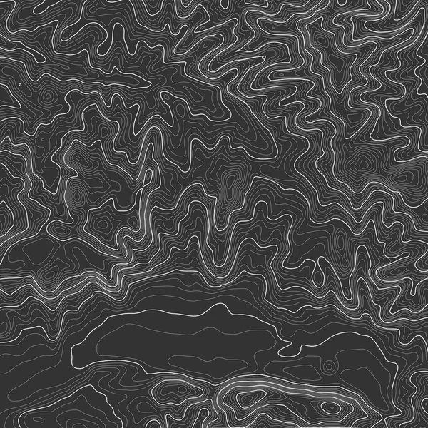 Pozadí topografické mapy s prostorem pro kopírování. Line topography map contour background, geographic grid abstract vector illustration. Horská turistická stezka přes terén . — Stockový vektor