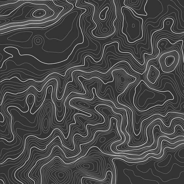 Fondo de mapa topográfico con espacio para copia. Línea topografía mapa contorno fondo, cuadrícula geográfica abstracta vector ilustración. Sendero de montaña sobre terreno . — Vector de stock