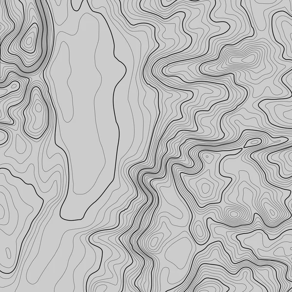 Topografische kaart achtergrond met ruimte voor kopie. Lijntopografie kaartcontourachtergrond, geografisch raster abstracte vectorillustratie. Bergwandelpad over terrein . — Stockvector