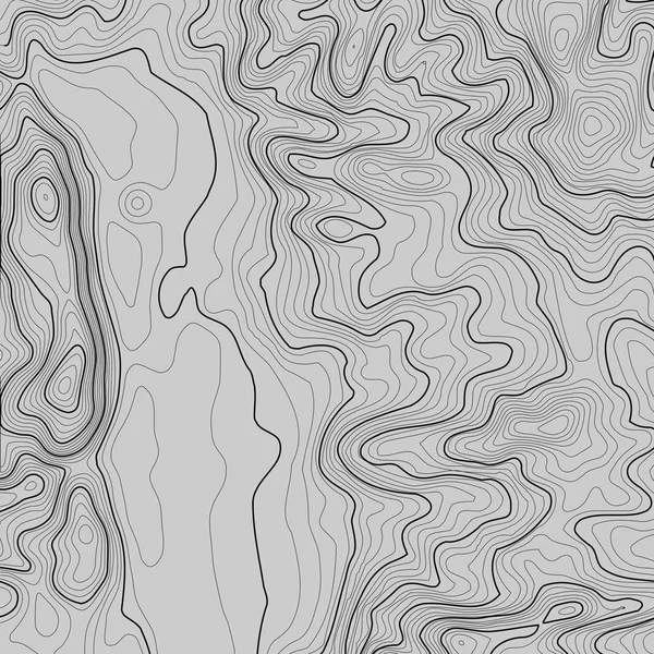 Topográfiai térkép háttér helyet másolni. Vonaltopográfia térkép kontúr háttér, földrajzi rács elvont vektor illusztráció. Hegyi túraútvonal terepen . — Stock Vector