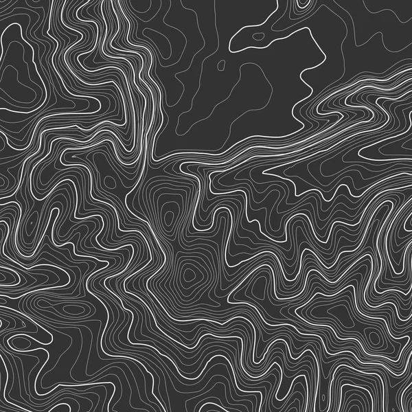 Topográfiai térkép háttér helyet másolni. Vonaltopográfia térkép kontúr háttér, földrajzi rács elvont vektor illusztráció. Hegyi túraútvonal terepen . — Stock Vector