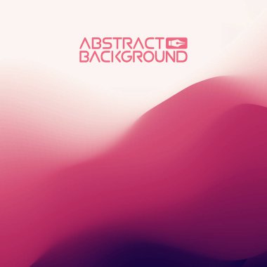 3 boyutlu peyzaj. Mor Gradyan Soyut Vektör İllüstrasyonu. Bilgisayar Sanat Tasarım Şablonu. Dağ Tepeleriyle Manzara