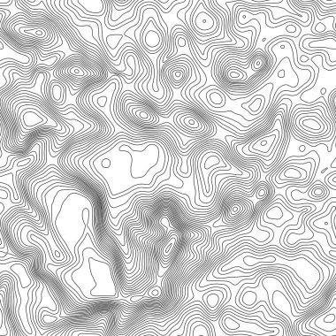 Seamless modeli. Topografik harita arka plan kopya sorunsuz doku alan ile. Topografya Haritası kontur arka plan, coğrafi kılavuz çizgi. Dağ hiking trail arazi üzerinde .