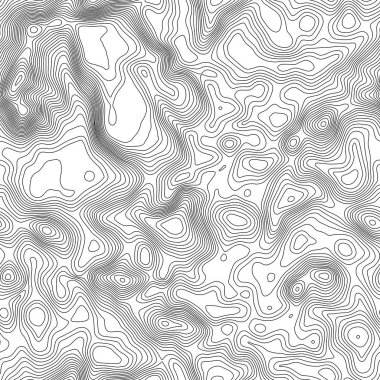 Seamless modeli. Topografik harita arka plan kopya sorunsuz doku alan ile. Topografya Haritası kontur arka plan, coğrafi kılavuz çizgi. Dağ hiking trail arazi üzerinde .
