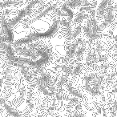 Seamless modeli. Topografik harita arka plan kopya sorunsuz doku alan ile. Topografya Haritası kontur arka plan, coğrafi kılavuz çizgi. Dağ hiking trail arazi üzerinde .