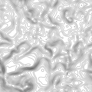 Seamless modeli. Topografik harita arka plan kopya sorunsuz doku alan ile. Topografya Haritası kontur arka plan, coğrafi kılavuz çizgi. Dağ hiking trail arazi üzerinde .