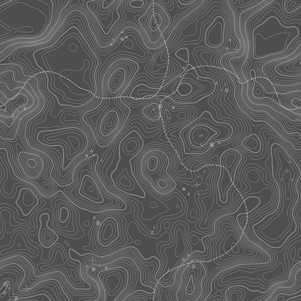 Naadloze patroon. De achtergrond van de topografische kaart met ruimte voor kopie naadloze textuur. Lijn topografie kaart contour achtergrond, geografische raster. Berg wandelweg over terrein . — Stockvector