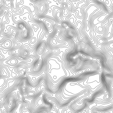 Seamless modeli. Topografik harita arka plan kopya sorunsuz doku alan ile. Topografya Haritası kontur arka plan, coğrafi kılavuz çizgi. Dağ hiking trail arazi üzerinde .