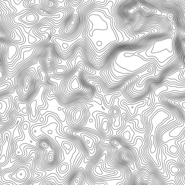 Seamless modeli. Topografik harita arka plan kopya sorunsuz doku alan ile. Topografya Haritası kontur arka plan, coğrafi kılavuz çizgi. Dağ hiking trail arazi üzerinde .