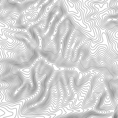 Topografik harita arka plan kopya için alan ile. Topografya Haritası kontur arka plan, coğrafi kılavuz tasarlamak vektör çizim satır. Soyut geometrik çizgiler .