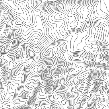 Topografik harita arka plan kopya için alan ile. Topografya Haritası kontur arka plan, coğrafi kılavuz tasarlamak vektör çizim satır. Soyut geometrik çizgiler .