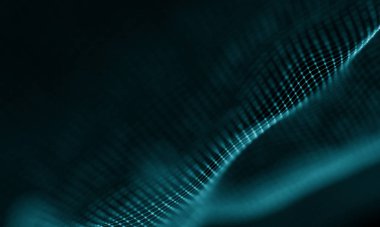 Geometrik mavi arka plan. Fütüristik teknoloji tarzı. Neon işareti. Fütüristik teknoloji Hud öğesi. Zarif arka plan. Büyük veri görselleştirme .