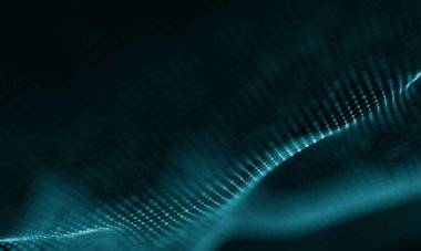 Geometrik mavi arka plan. Fütüristik teknoloji tarzı. Neon işareti. Fütüristik teknoloji Hud öğesi. Zarif arka plan. Büyük veri görselleştirme .