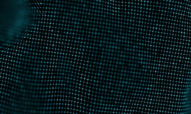 Geometrik mavi arka plan. Fütüristik teknoloji tarzı. Neon işareti. Fütüristik teknoloji Hud öğesi. Zarif arka plan. Büyük veri görselleştirme .