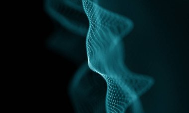 Geometrik mavi arka plan. Fütüristik teknoloji tarzı. Neon işareti. Fütüristik teknoloji Hud öğesi. Zarif arka plan. Büyük veri görselleştirme .