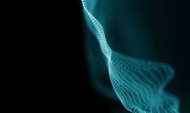 Geometrik mavi arka plan. Fütüristik teknoloji tarzı. Neon işareti. Fütüristik teknoloji Hud öğesi. Zarif arka plan. Büyük veri görselleştirme .